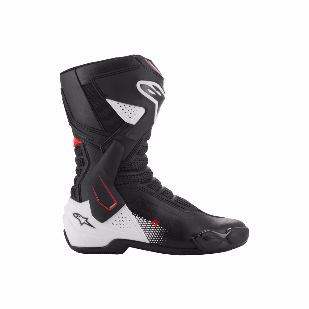 Alpinestars SMX-6 v3 Road Boots Black/White/Red Graphic