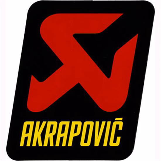 Akrapovic Muffler Decal Heat Resistant Aluminium - Vertical 90x95mm