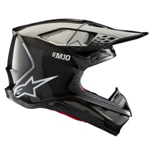 Alpinestars Supertech S-M10 Motocross Helmet Black Gloss Carbon - Image 1