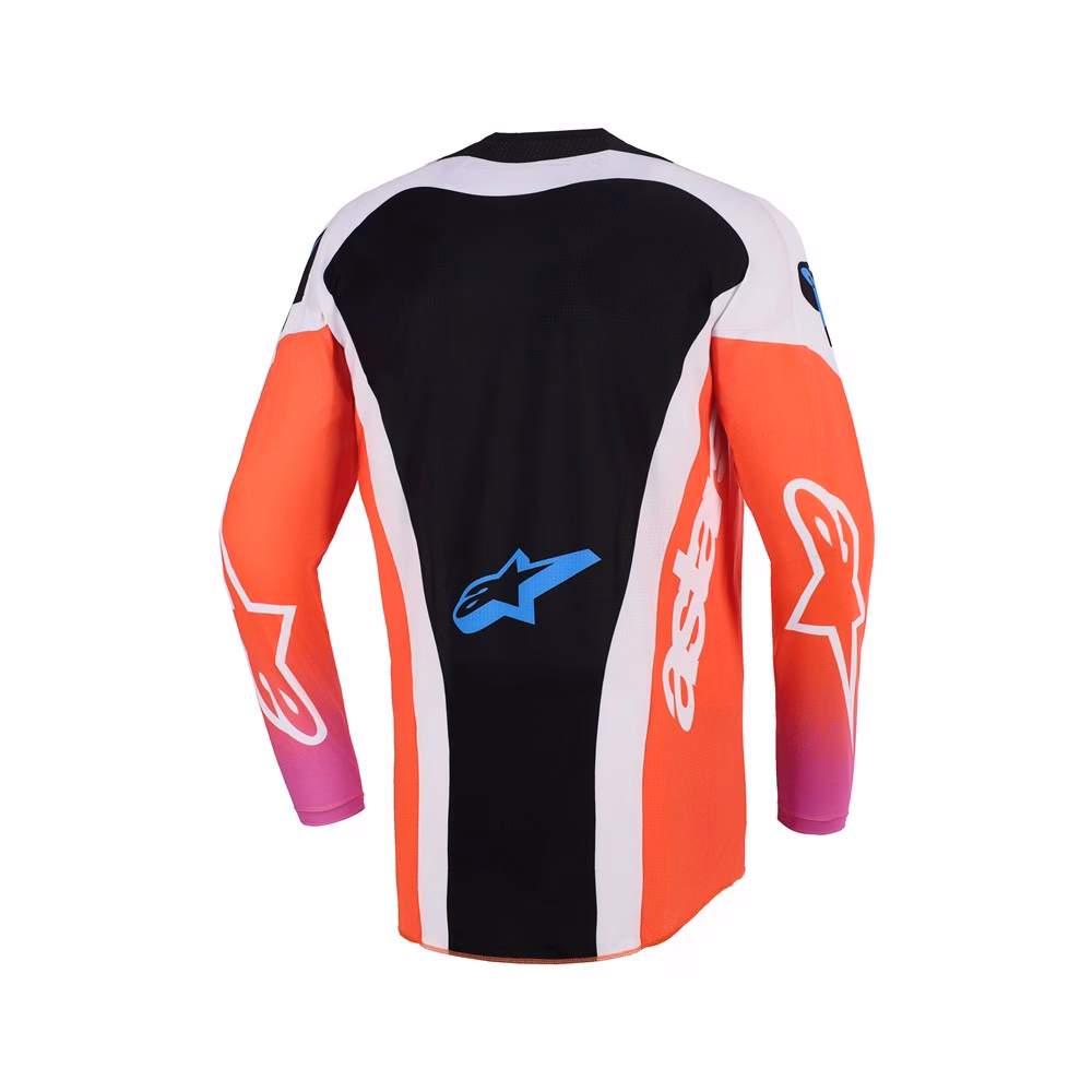 Alpinestars Techstar Knif Motocross Jersey Light Gray/Orange Fluoro/Black