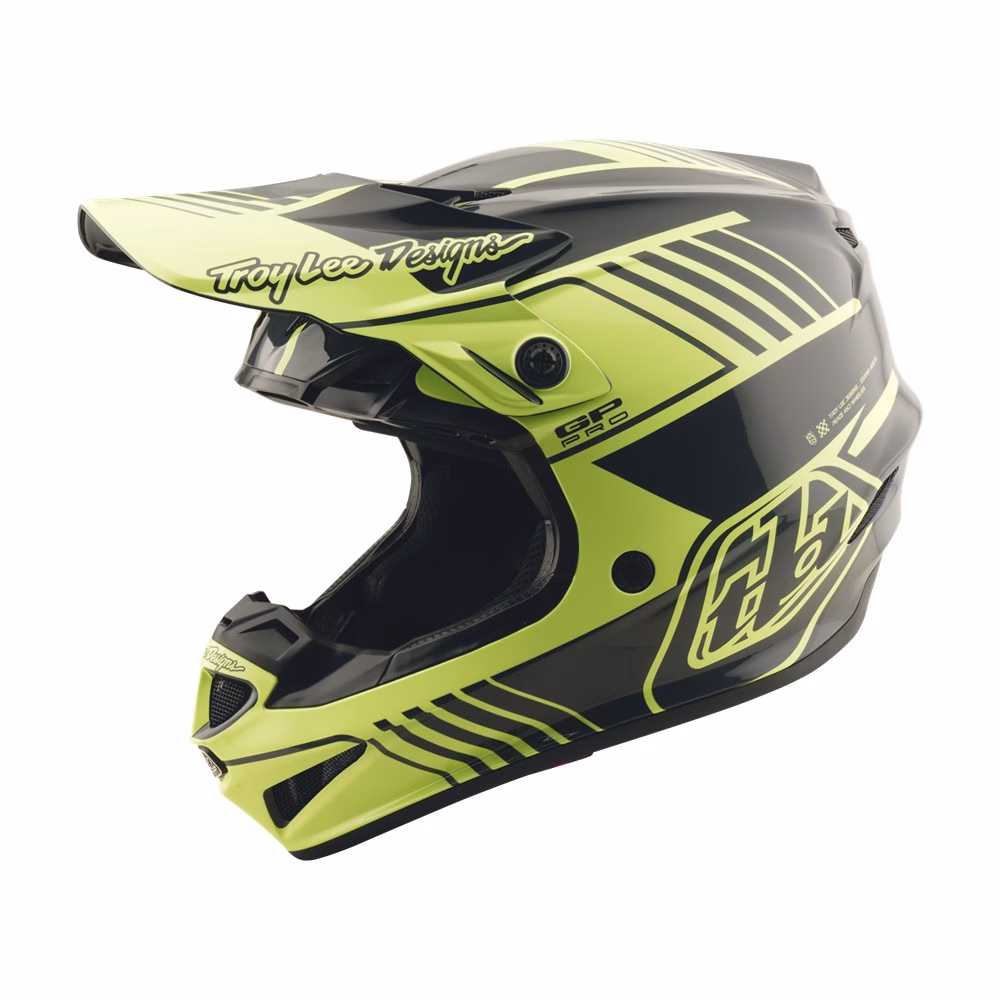Troy Lee Designs GP Pro Segment Motocross Helmet Youth Glo Yellow