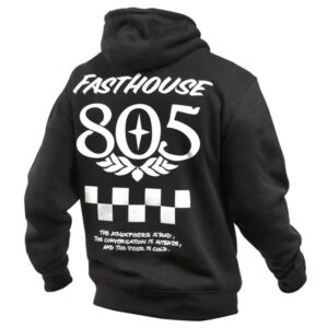 Fasthouse 805 Atmosphere Hooded Pullover, Black - Image 1