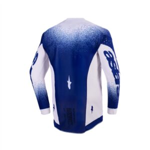 Alpinestars Supertech Scenz Motocross Jersey Light Gray/Dark Blue - Image 2