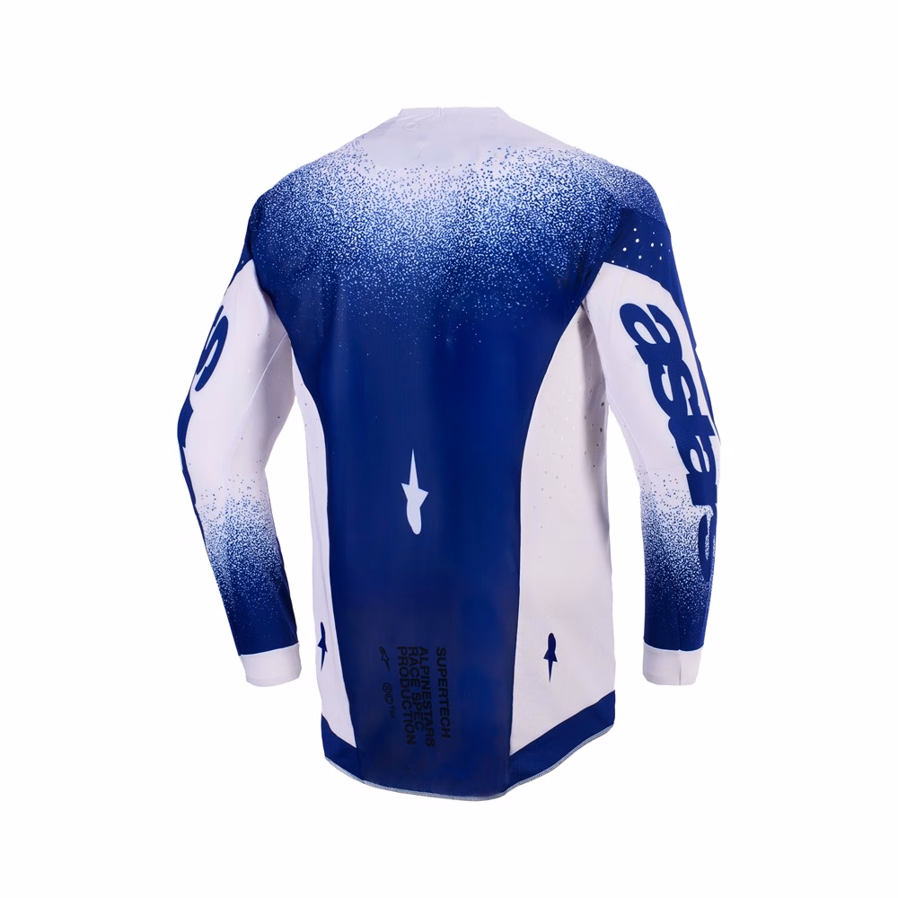 Alpinestars Supertech Scenz Motocross Jersey Light Gray/Dark Blue