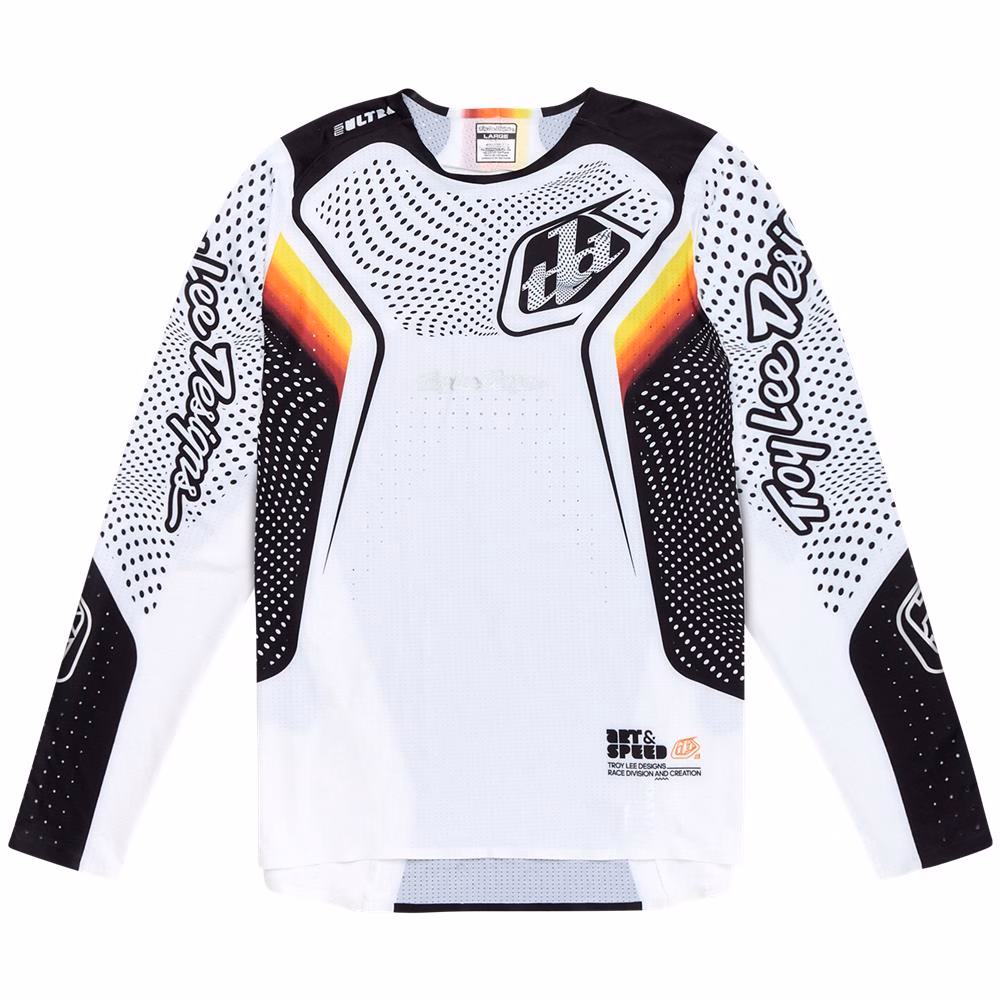Troy Lee Designs Ultra Optic Motocross Jersey White