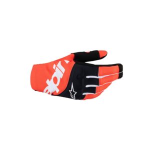 Alpinestars Techstar Motocross Gloves Black/Hot Orange - Image 1