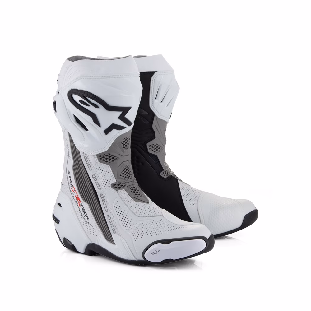 Alpinestars Supertech R Vented Road Boots White/Mid Gray/Black