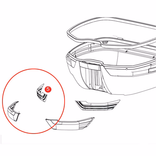 CLEAR LOWER REFLECTOR V47NT