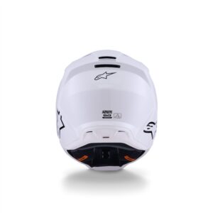 Alpinestars S-M3 Motocross Helmet White Gloss - Image 5