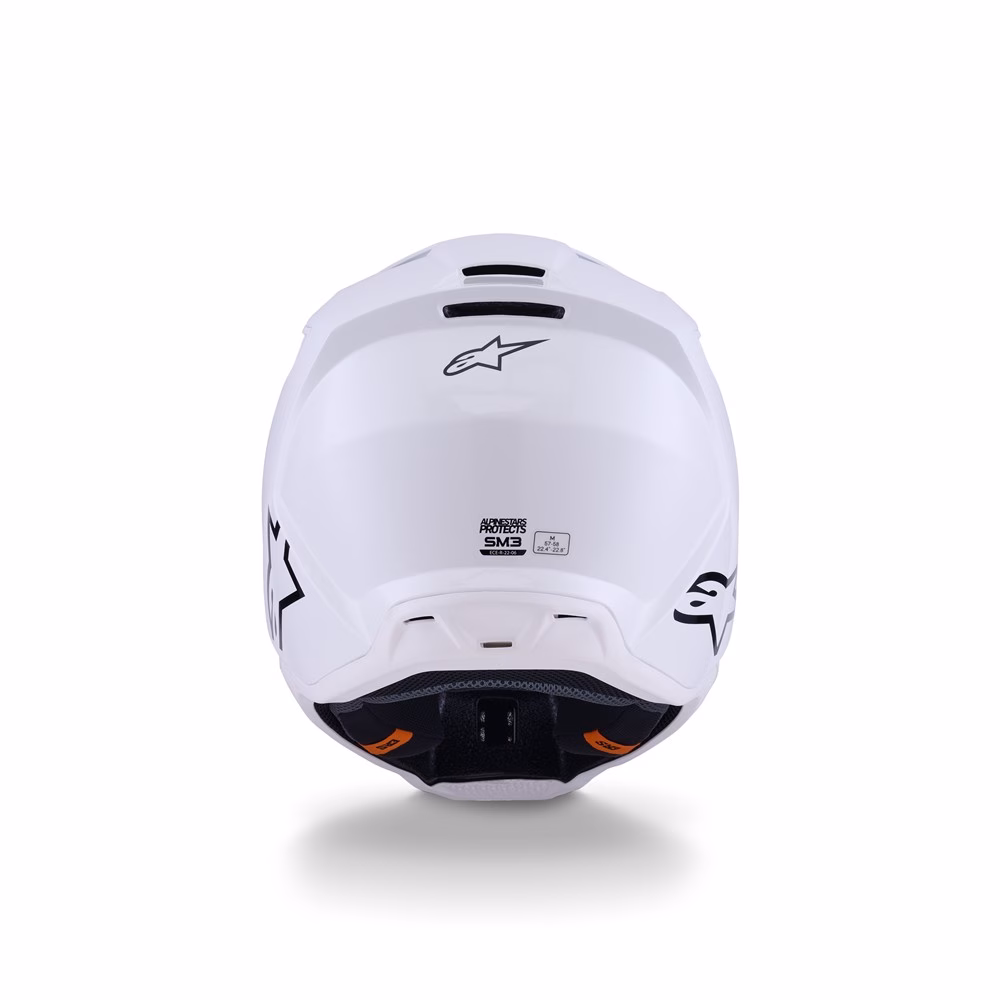 Alpinestars S-M3 Motocross Helmet White Gloss