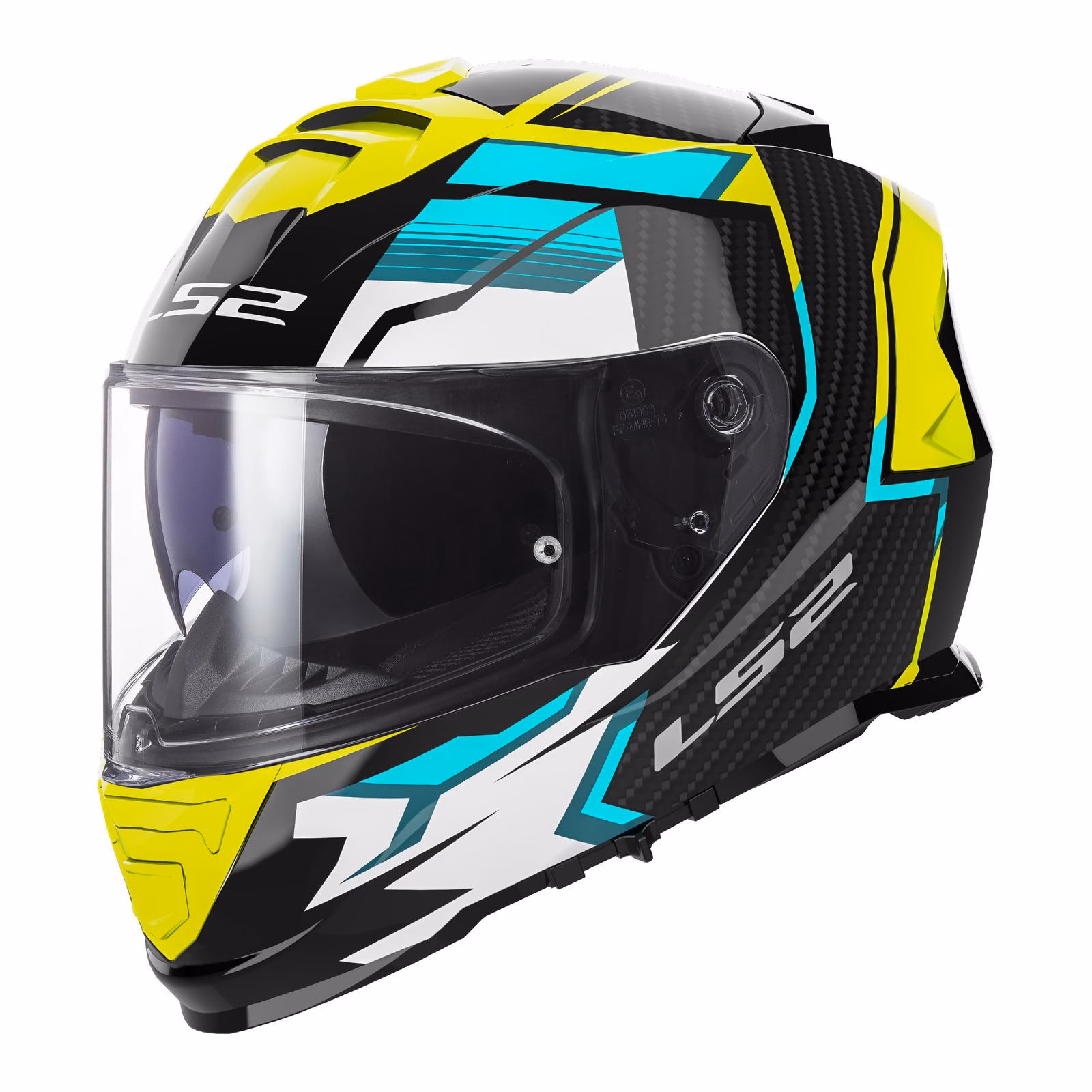 LS2 FF800 Storm II - Tracker Road Helmet Black / High Visibility Yellow - Image 1