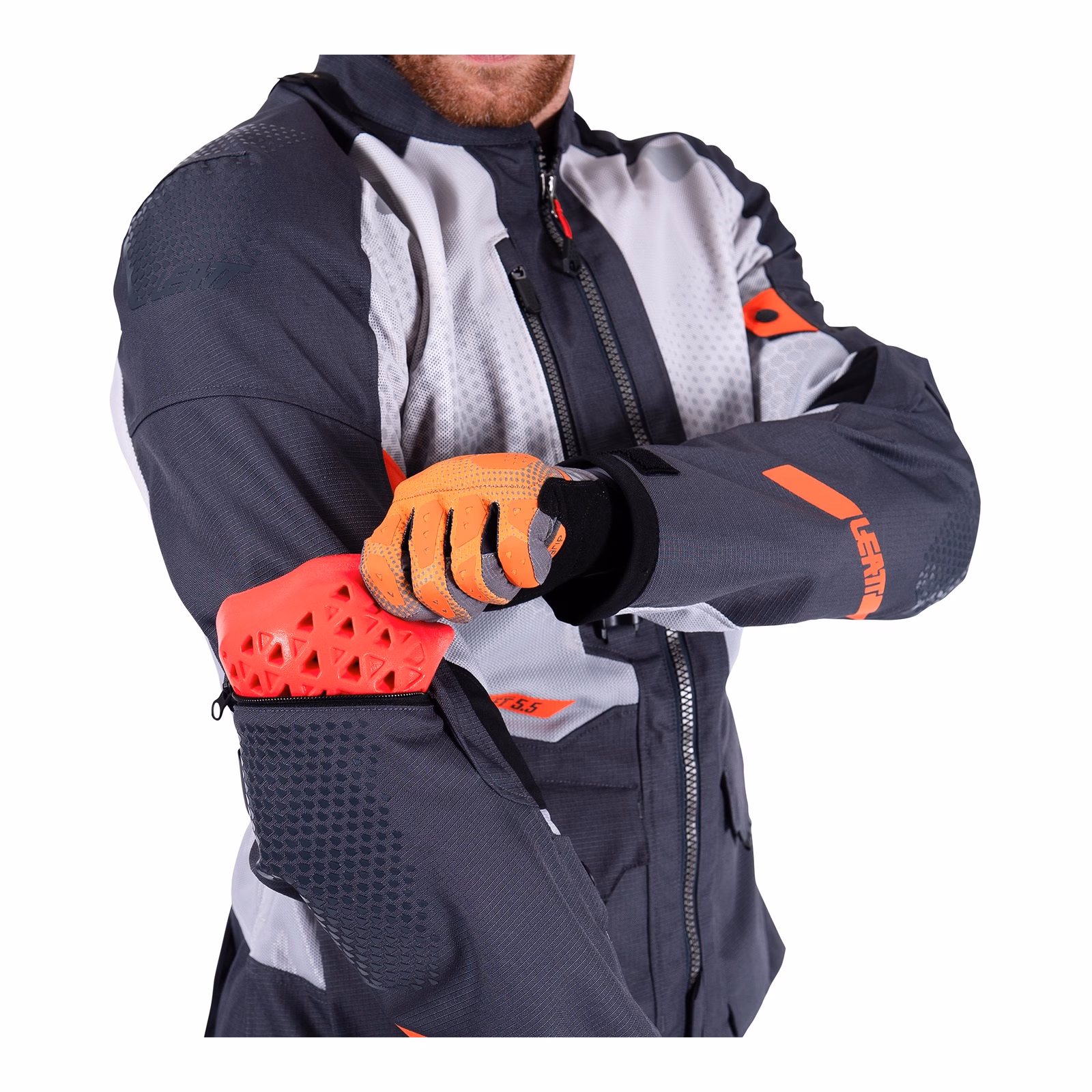 Leatt 5.5 ADV FlowTour Adventure Jacket Iron - Image 5