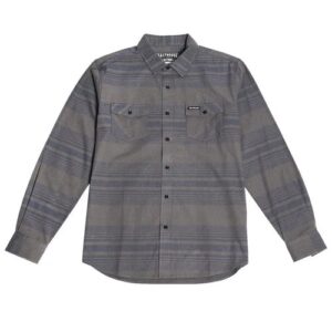 Fasthouse Saturday Night Special Flannel Vintage Navy Stripe - Image 1
