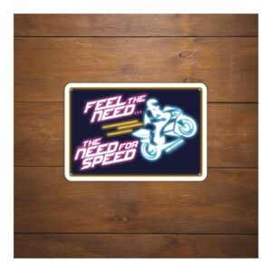 Oxford Garage Metal Sign: "Feel The Need … The Need For Speed" - Image 2