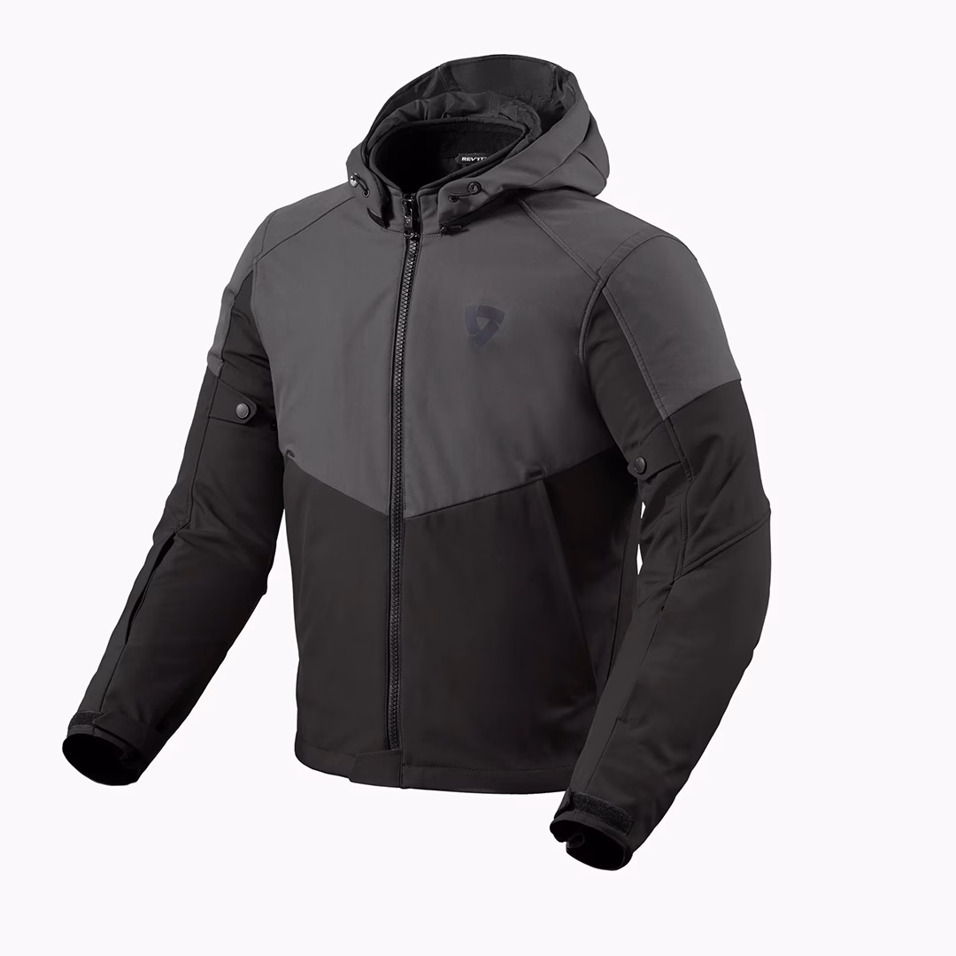REV'IT! Afterburn H2O Road Jacket Black-Anthracite - Image 1
