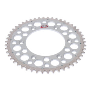 Renthal Sprocket Twinring Silver 50T Bi-metal Grooved - Image 2
