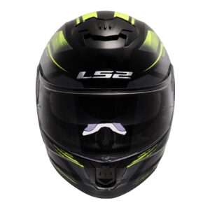 LS2 FF808 Stream II Fury Road Helmet Black / Hi-Viz Yellow - Image 7