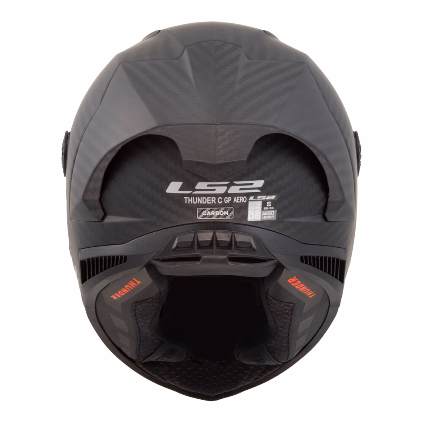 LS2 FF805GP Thunder GP Aero Polar Road Helmet Black/Silver - Image 3