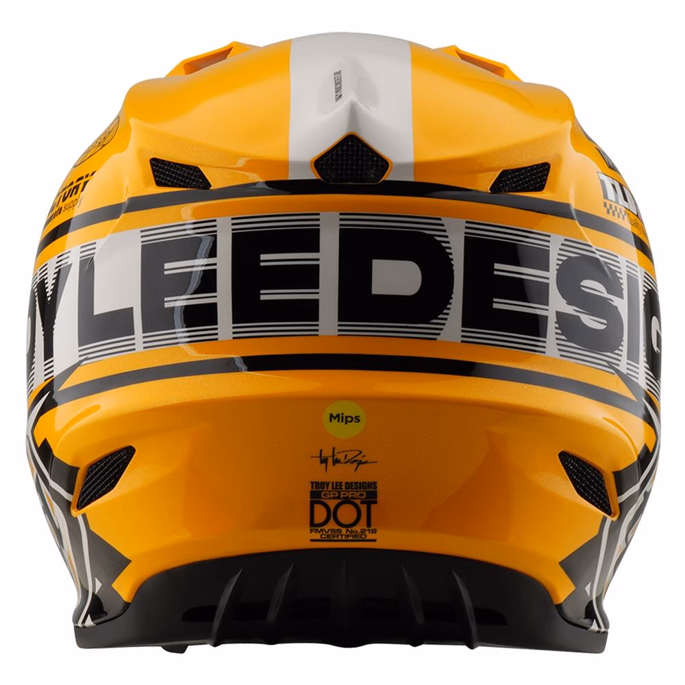 Troy Lee Designs GP Pro Fifty-50 Motocross Helmet White/Gold