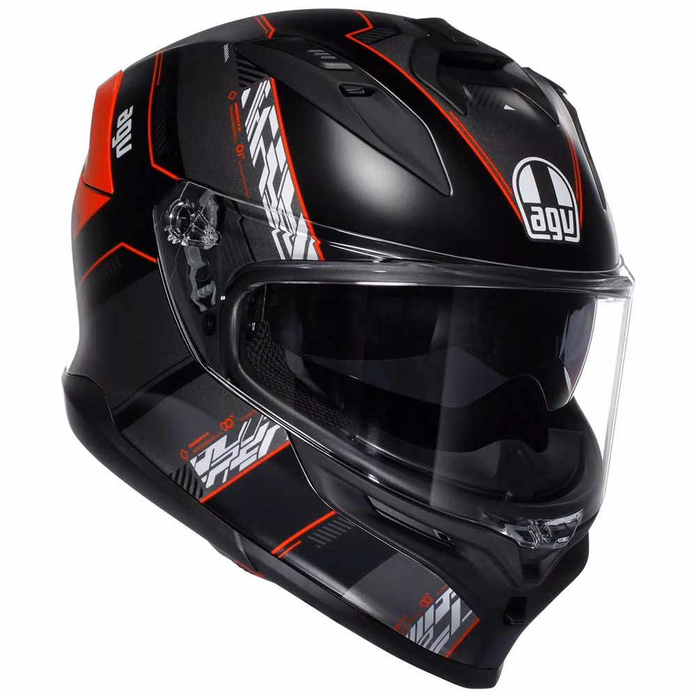AGV K7 Road Helmet Kyber Matte Black/Red