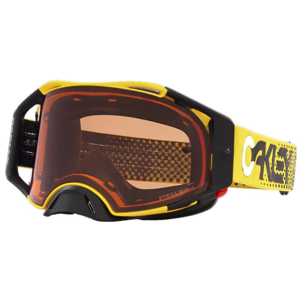 Oakley AirBrake Motocross Goggle Moto Yellow B1B w/ PRIZM Bronze