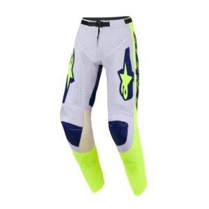 Alpinestars Racer Air Riway Motocross Pants Light Gray/Yellow Fluoro/Blue - Image 1