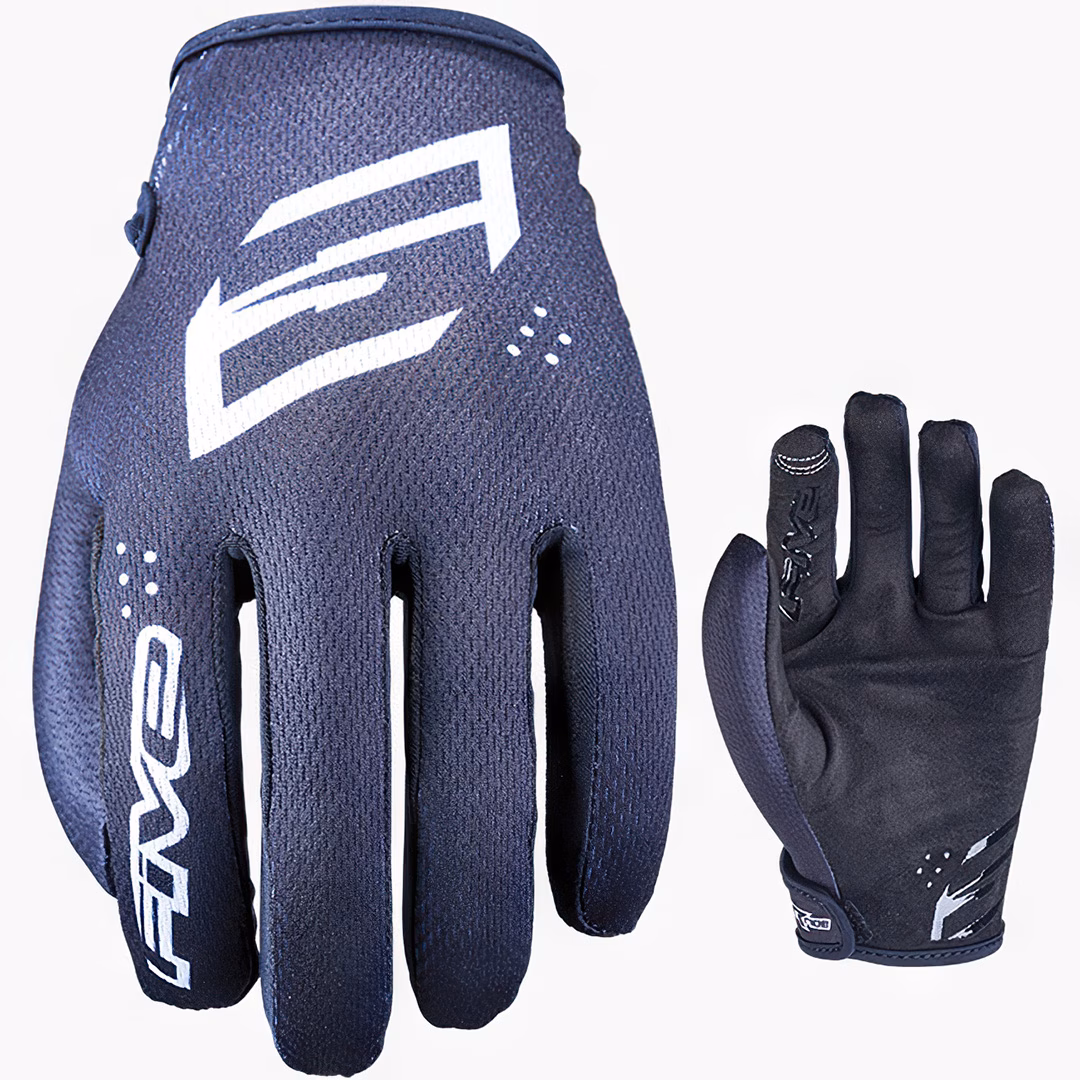 FIVE XR Ride Kids MTB Gloves Black - Image 1