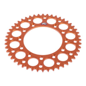 Renthal Sprocket Rear Orange 48T Alloy 7075 T6 Grooved KTM - Image 2
