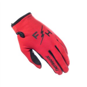 Fasthouse Carbon Eternal Motocross Gloves Youth Red - Image 1