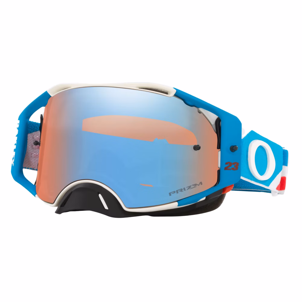 Oakley AirBrake Motocross Goggle Sexton Sig w/ Prizm Sapphire Lens Oakley
