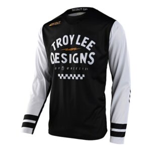 Troy Lee Designs Scout GP Ride On Motocross Jersey Black / White - Image 1