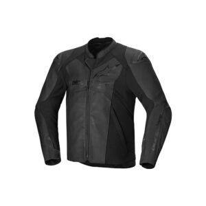 Alpinestars Faster v3 Leather Road Jacket Black/Black - Image 1