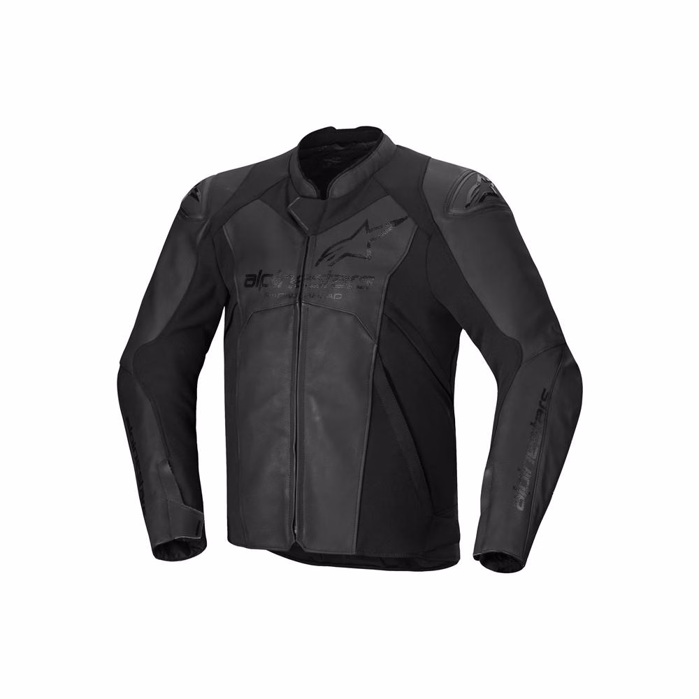 Alpinestars Faster v3 Leather Road Jacket Black/Black
