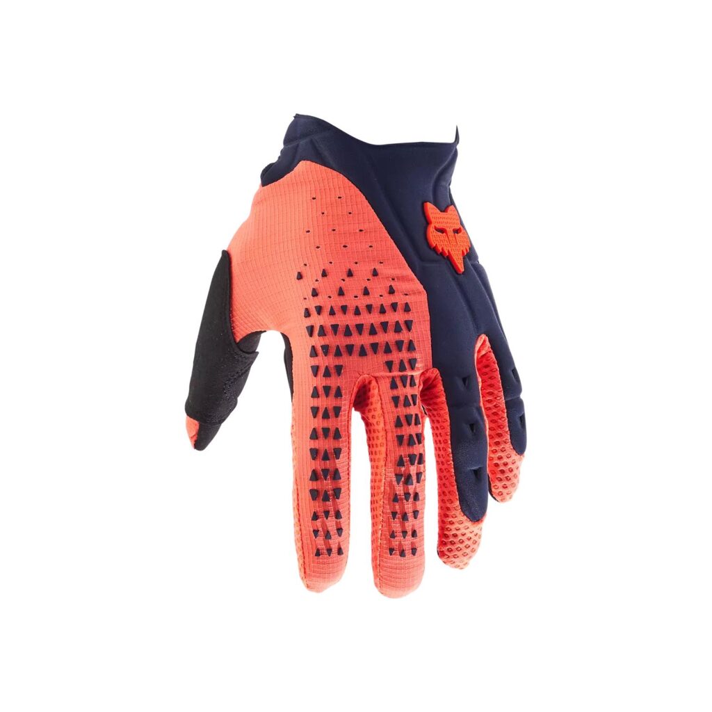 Fox Pawtector Motocross Gloves Navy/Orange