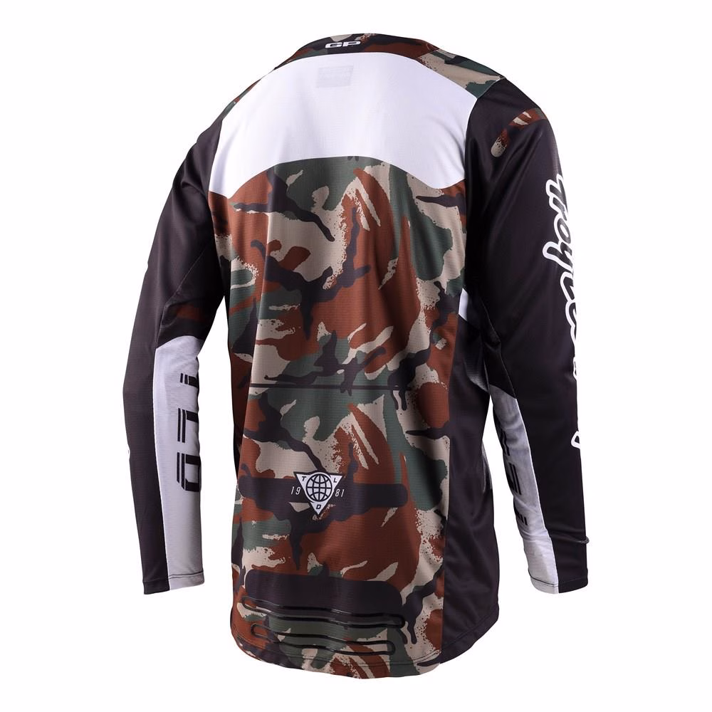 Troy Lee Designs GP Pro Blends Motocross Jersey Camo Back / Green