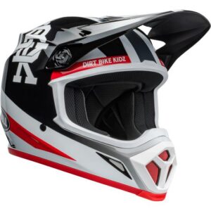 Bell MX-9 MIPS Twitch DBK Gloss Motocross Helmet Black/White - Image 2