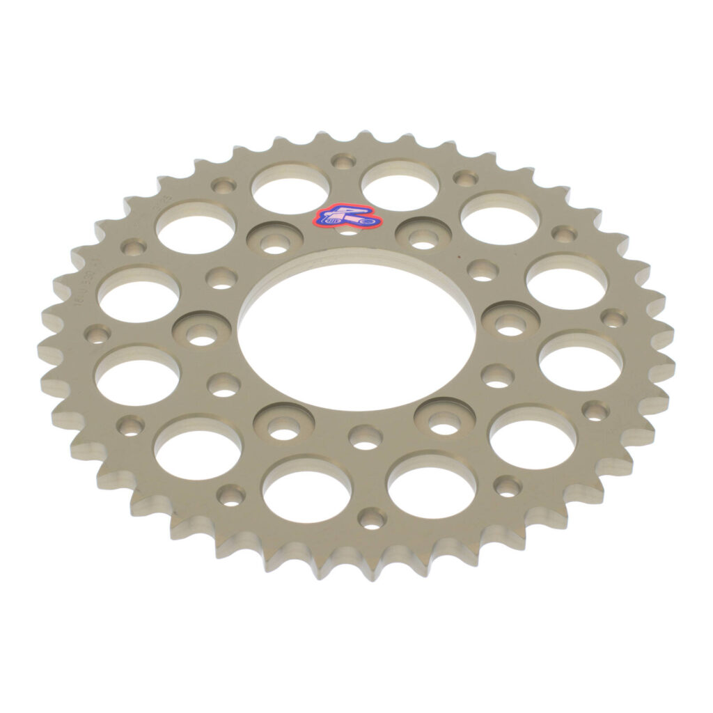 Renthal Sprocket Rear Silver 41T Alloy 7075 T6 Grooved Kawasaki