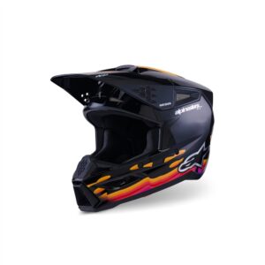 Alpinestars S-M3 Force Motocross Helmet Black Gloss - Image 1