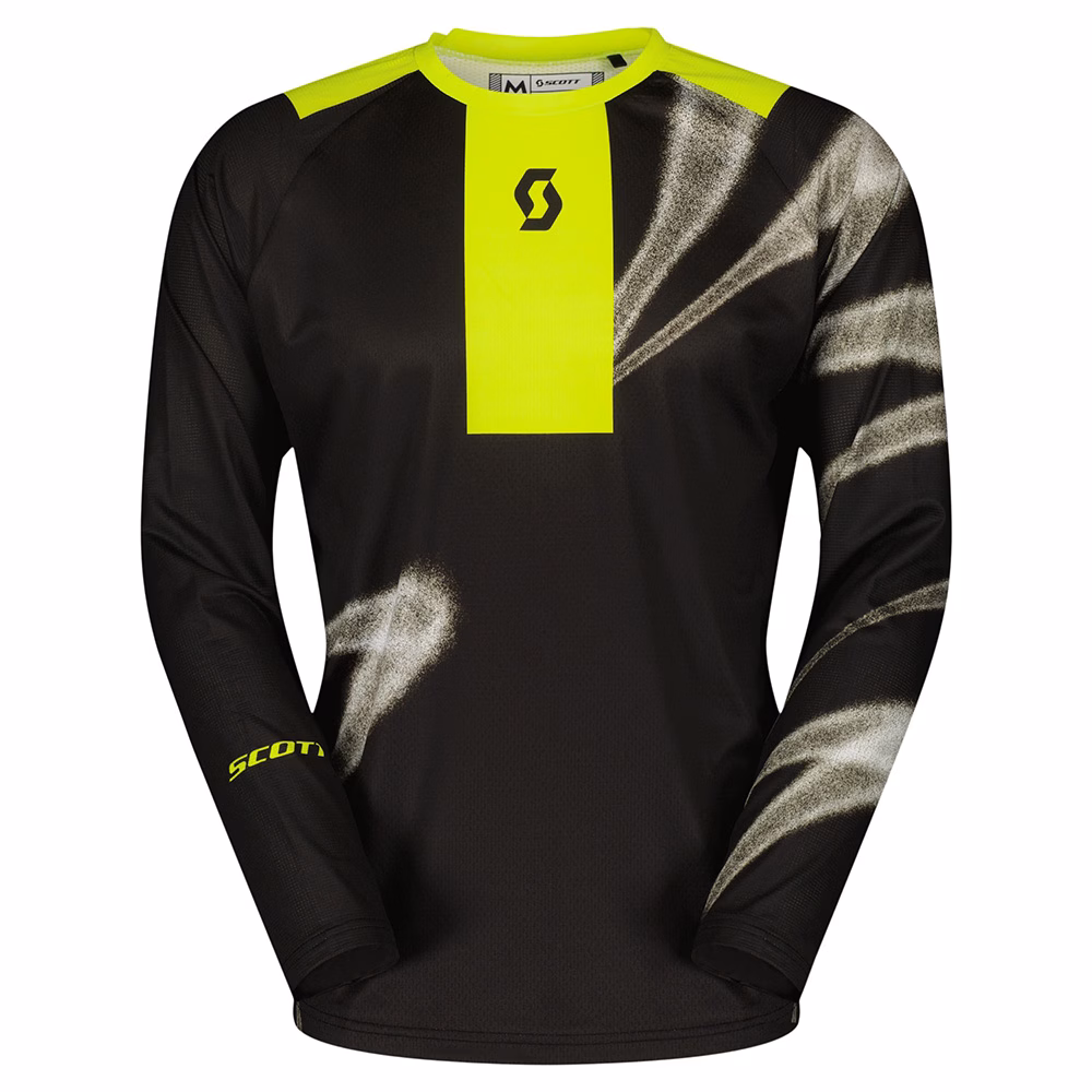 Scott EVO Dirt Motocross Jersey Caviar Black/Safety Yellow