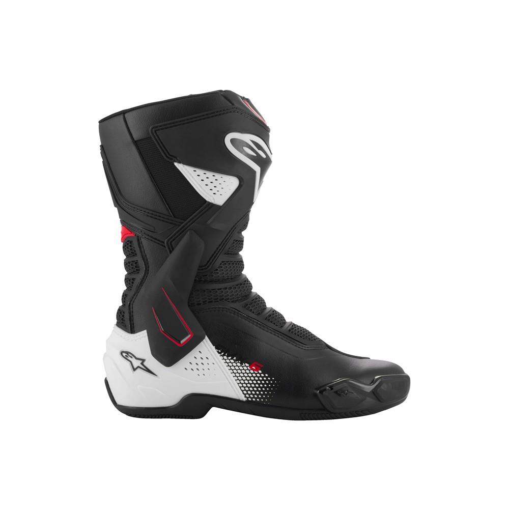 Alpinestars SMX-6 v3 Road Boots Black/White/Red Graphic