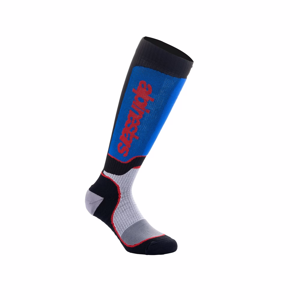 Alpinestars MX Plus Socks Black/White/Royal Blue