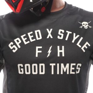 Fasthouse Sanguaro Famoso Motocross Jersey, Black - Image 3