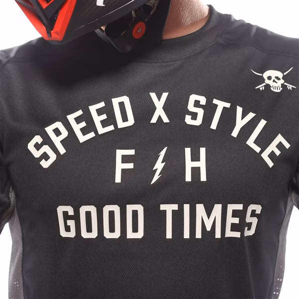 Fasthouse Sanguaro Famoso Motocross Jersey, Black