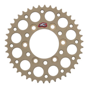 Renthal Sprocket Rear Silver 42T Alloy 7075 T6 Grooved Kawasaki - Image 1