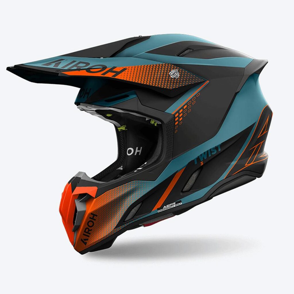 Airoh Twist 3 Motocross Helmet Shard Orange Matte