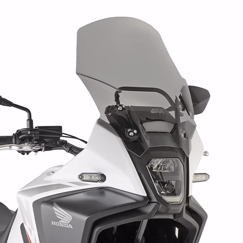 GIVI SCREEN HONDA NX 500 '24-> SMOKED 45x39cm 13cm TALLER