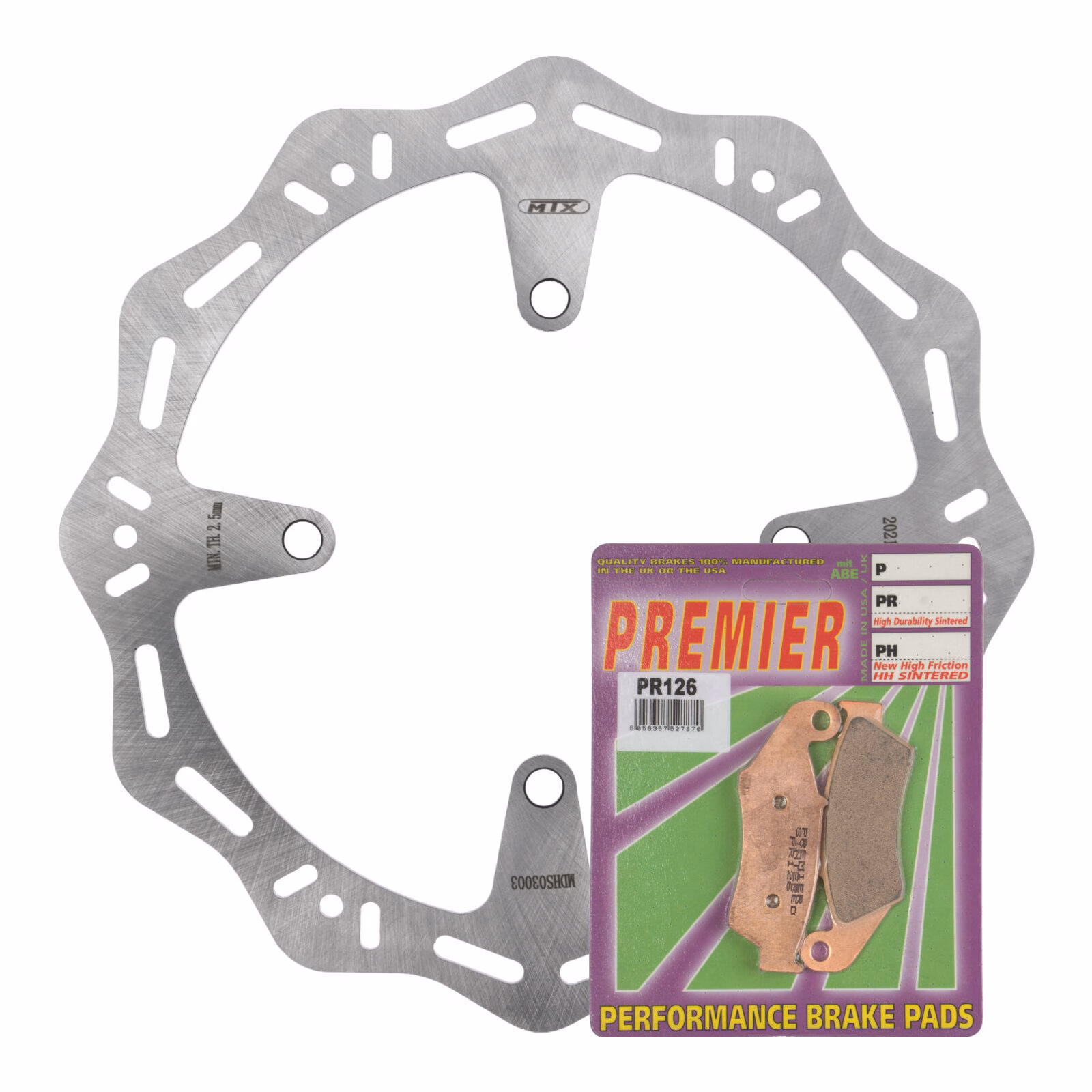 MTX Hornet Disk & Premier Pad Front Kit - Kawasaki - Image 1