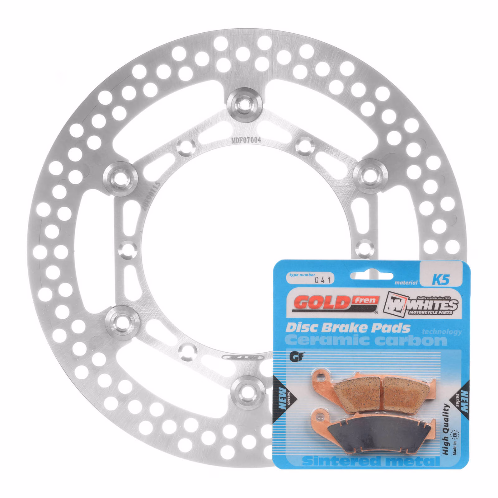Brake Disc & Pad Front Kit - Suzuki RM125 '96-'11 - Image 1