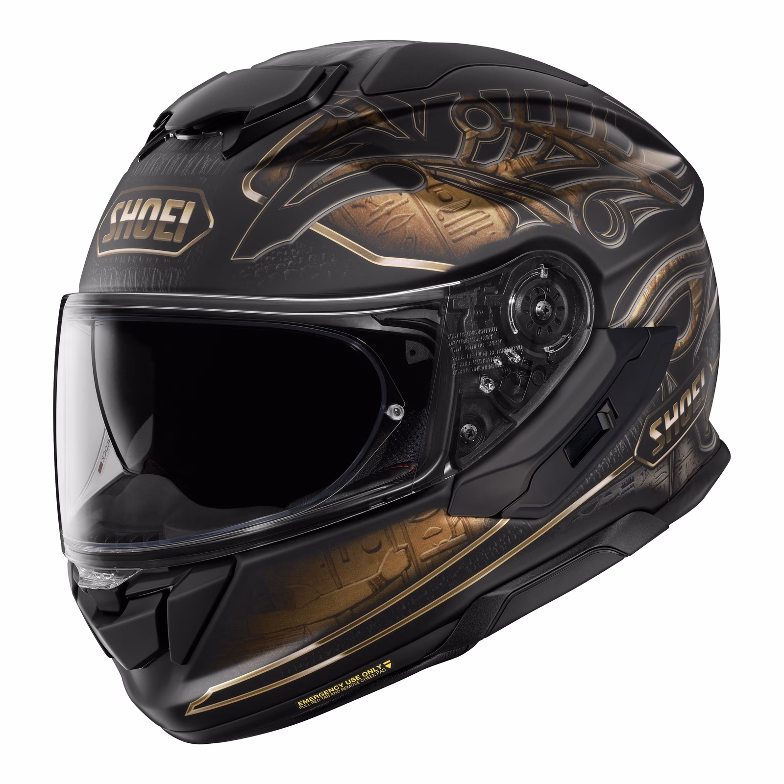 Shoei GT-Air 3 Nile TC-9 Road Helmet Black / Brown / Gold - Image 1