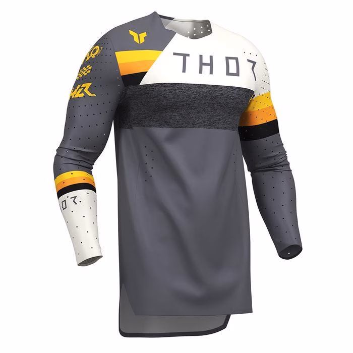 Thor MX Sportmode League Motocross Jersey Charcoal/Vintage